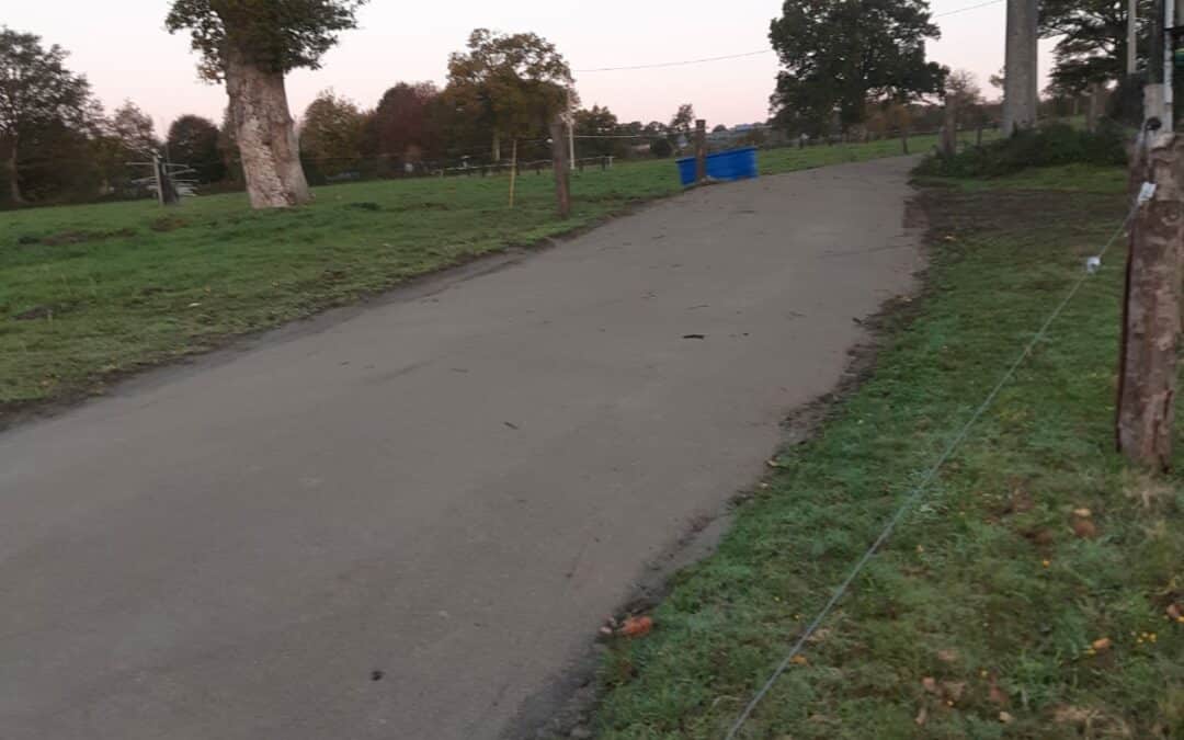 Chemin d’accès à Le Pertre (35)