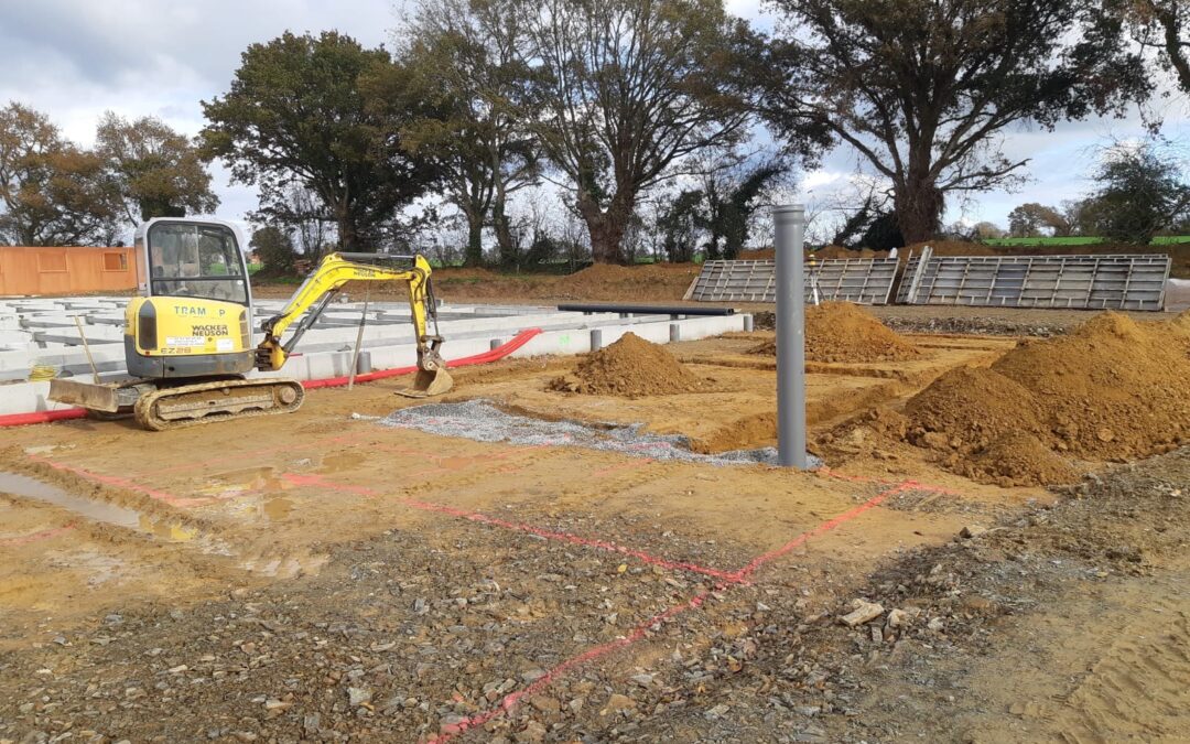 Fouille local technique Porcherie à Méral (53)