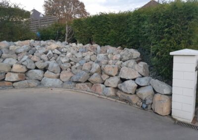 Enrochement de talus à Cossé-le-Vivien (53)